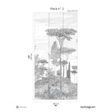 Papermint Pine Forest Pack 2 in Gray Wall Mural