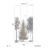 Papermint Orchards Pack 2 in Gold Wall Mural