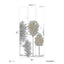 Papermint Orchards Pack 1 in Gold Wall Mural