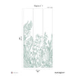 Papermint Garden Line Pack 1 in Sage Wall Mural