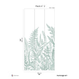 Papermint Garden Line Pack 2 in Sage Wall Mural