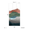 Papermint Hills Pack 1 in Multi Wall Mural