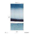 Papermint Sea Horizon Pack 2 in Blue Wall Mural