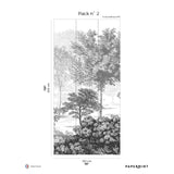 Papermint In The Woods Pack 2 in Gray Wall Mural