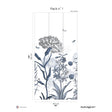Papermint English Garden Pack 1 in Blue Wall Mural