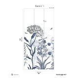 Papermint English Garden Pack 1 in Blue Wall Mural