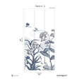 Papermint English Garden Pack 2 in Blue Wall Mural