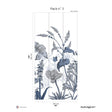 Papermint English Garden Pack 3 in Blue Wall Mural