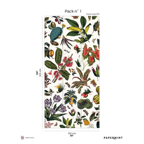 Papermint Yesteryear Garden Pack 1 in Multi Wall Mural