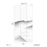Papermint Mist Pack 3 in Gray Wall Mural