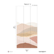 Papermint The Hills Pack 2 in Pink Wall Mural