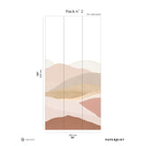 Papermint The Hills Pack 2 in Pink Wall Mural