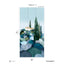 Papermint Cypresses Pack 2 in Blue Wall Mural