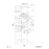 Papermint Birds Pack 2 in Green Wall Mural