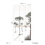 Papermint Shadows Pack 2 in Green Wall Mural
