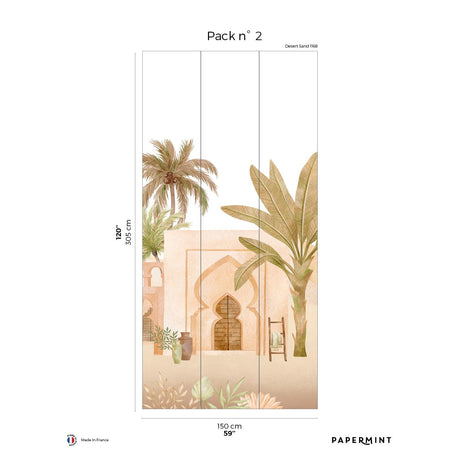 Papermint Marrakesh Pack 2 in Gold Wall Mural