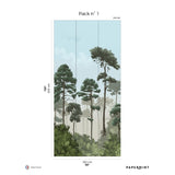 Papermint Matsu Pack 1 in Blue Wall Mural