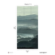 Papermint Misty Line Pack 3 in Green Wall Mural