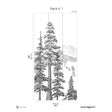 Papermint Mountains Pack 1 in Black Wall Mural