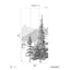 Papermint Mountains Pack 3 in Black Wall Mural