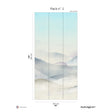Papermint Japanese Mountain Pack 2 in Blue Wall Mural