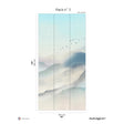 Papermint Japanese Mountain Pack 3 in Blue Wall Mural