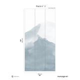 Papermint Mountain Water Pack 2 in Blue Wall Mural