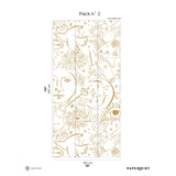 Papermint Mystic Pack 2 in Gold Wall Mural