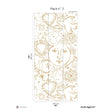 Papermint Mystic Pack 3 in Gold Wall Mural