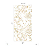 Papermint Mystic Pack 3 in Gold Wall Mural