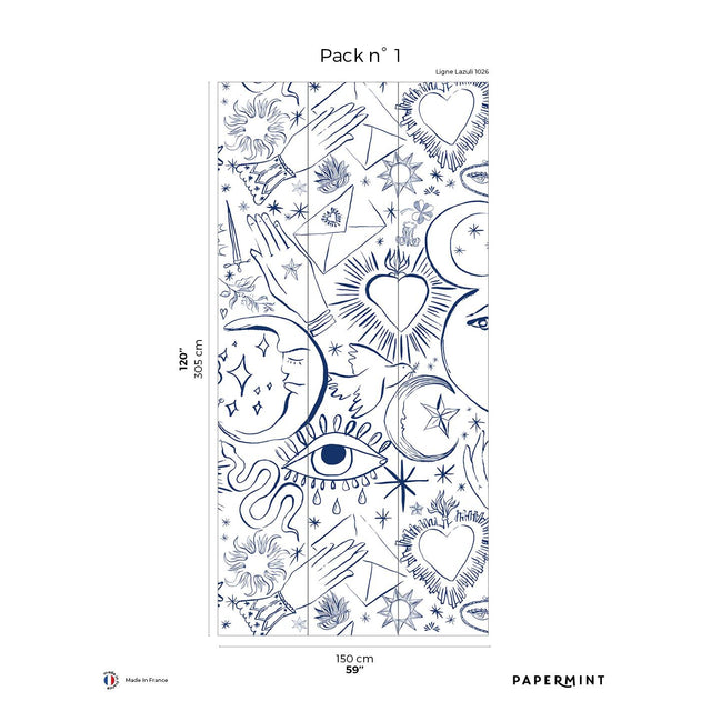 Papermint Mystic Pack 1 in White Wall Mural