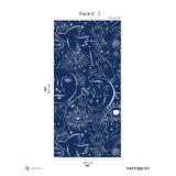 Papermint Mystic Pack 2 in Blue Wall Mural