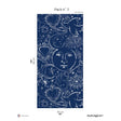 Papermint Mystic Pack 3 in Blue Wall Mural