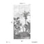 Papermint Palm Grove Pack 3 in Gray Wall Mural