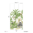Papermint Palm Tree Pack 1 in Brown Wall Mural