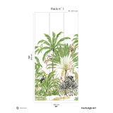 Papermint Palm Tree Pack 1 in Brown Wall Mural