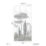 Papermint Pinery Pack 1 in Gray Wall Mural