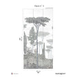 Papermint Pinery Pack 3 in Gray Wall Mural