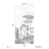 Papermint Pinery Pack 2 in Gray Wall Mural