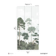 Papermint Pinewood Pack 1 in Green Wall Mural