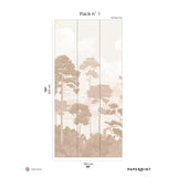Papermint Pinewood Pack 1 in Beige Wall Mural
