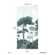 Papermint Pinewood Pack 3 in Blue Wall Mural