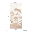 Papermint Pinewood Pack 2 in Beige Wall Mural