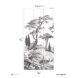 Papermint Porquerolles Pack 1 in Gray Wall Mural