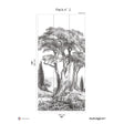 Papermint Porquerolles Pack 2 in Gray Wall Mural
