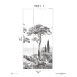 Papermint Porquerolles Pack 3 in Gray Wall Mural