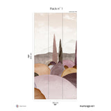Papermint Provence Pack 1 in Pink Wall Mural
