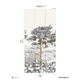 Papermint Quiberon Pack 1 in White Wall Mural