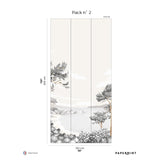 Papermint Quiberon Pack 2 in White Wall Mural