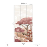 Papermint Riviera La Spiagga Pack 1 in Pink Wall Mural